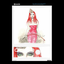 Red Phoenix Rising Zazzle Skin skins