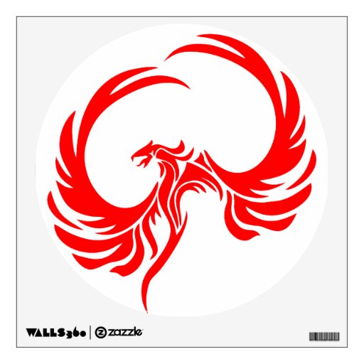 Red Phoenix Wall Decal Zazzle