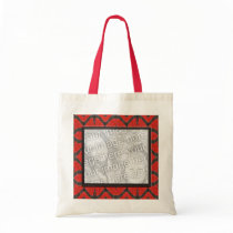red photo frame bags