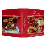 Red photo Recipe binder