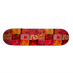 Red Photography Collage Skate Board Decks
