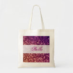 Red Pink and Purple Sparkle Diva Glitter Design Bags