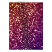 Red Pink and Purple Sparkle Diva Glitter Design Greeting Card