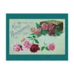 Red Pink and Yellow Roses Birthday postcards