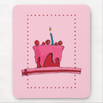 Red & Pink Cake Mousepad mousepads