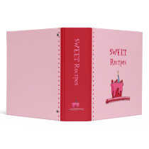 Red & Pink Cake Recipe Binder binders
