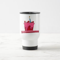 Red & Pink Cake Travel Mug mugs