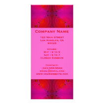 red pink circles rack cards