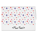 Red Pink Green and Black Polka Dots Cards