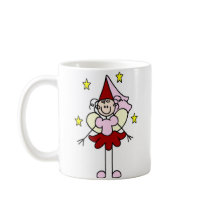 Red/Pink Princess Stick Figure Mug
