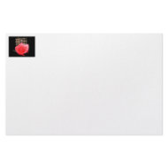 Red pink rose against five string bass fret board stationery