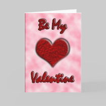 Red & Pink Valentine Card cards