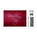 Red Pink Wedding Day Stamps Wedding Postage