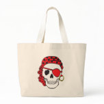 Red Pirate Skull Bag