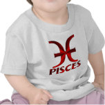 Red Pisces Horoscope Symbol T Shirt