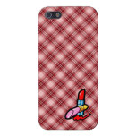 Red Plaid Cosmetics Cases For iPhone 5
