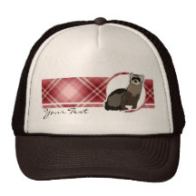 Red Plaid Ferret Hat