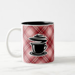 Red Plaid Hot Coffee Coffee Mug