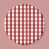 Red Plaid magnets