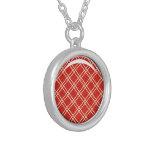 Red Plaid Necklace necklaces