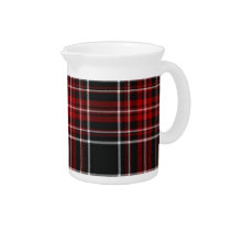 Red Plaid Pitcher pitchers