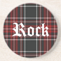 Red Plaid Rock Coaster coasters