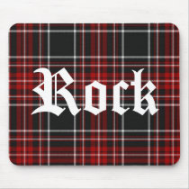 Red Plaid Rock - Mousepad mousepads