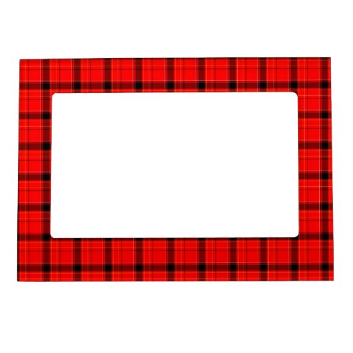 Red Plaid Tartan Pattern Photo Frames Zazzle