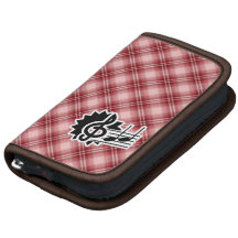 Red Plaid Treble Clef Planner