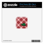 Red Plaid Turtle iPod Nano 6G Decal