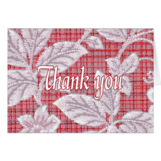 Red Plaid Thank You Cards Zazzle
