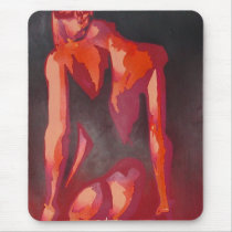 Red Plaits and Panties mousepads by taiche Red Plaits and Panties mousepads