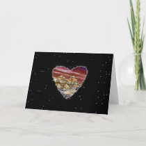 Red Planet Heart Sci Fi Valentine Love Romance cards