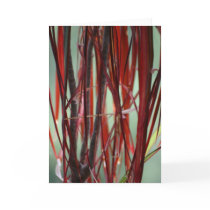 Red plant cards