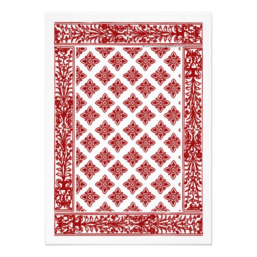 Red Playing Card Wedding Invitations