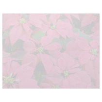 Red poinsettia flowers custom letterhead