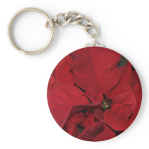 Red Poinsettia keychains