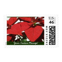 Red Poinsettias 2 stamps