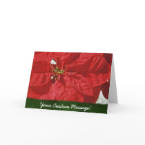 Red Poinsettias 3 cards