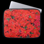 Red Poinsettias Computer Sleeve