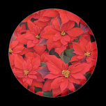 Red Poinsettias Magnet
