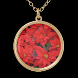 Red Poinsettias Necklace