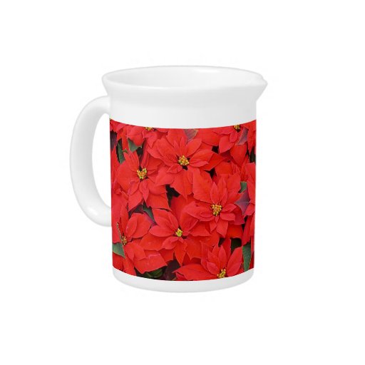 Red Poinsettias Pitcher