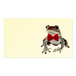 Red poison frog card business cards
