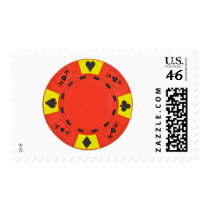 Red Poker Chip stamps