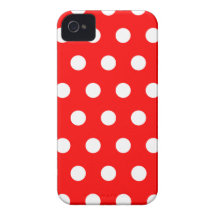 Red Polka Dot iPhone 4 Case