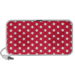 Red Polka Dot Pattern Mini Speakers