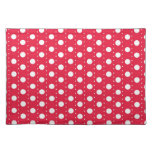 Red Polka Dot Pattern Place Mat