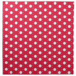 Red Polka Dot Pattern Printed Napkins