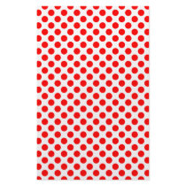Red Polka Dot Pattern Stationery Design